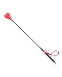 Plesur 26" Heart PVC Crop - Black/Red